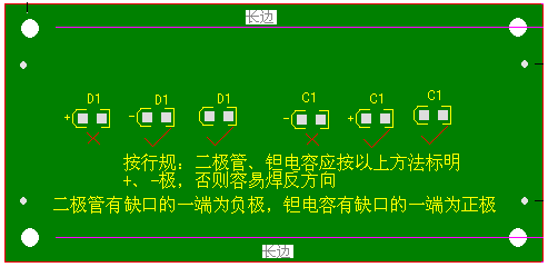 關(guān)于二極管、鉭電容的極性標(biāo)注